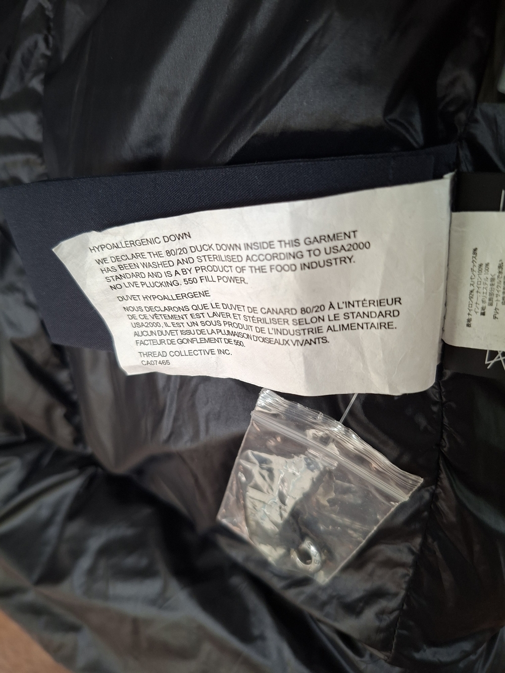 Pajar Canada Long Down Puffer Coat Brand New Never Worn Navy Large - Picture 13 of 16